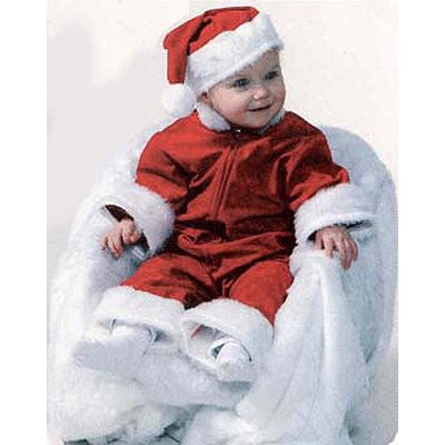 Baby kerstmannen kostuum verkleedkleding